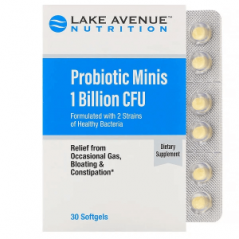 Пробиотик в мини-таблетках Lake Avenue Nutrition, 30 таблеток
