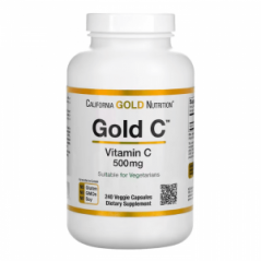 Витамин C 500 мг California Gold Nutrition, 240 капсул
