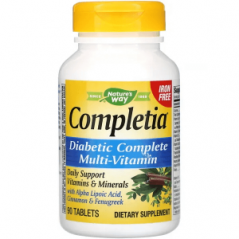 Completia мультивитамины для диабетиков Nature's Way, 90 таблеток