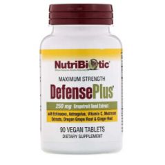 DefensePlus, максимальная сила, 90 веганских таблеток, NutriBiotic