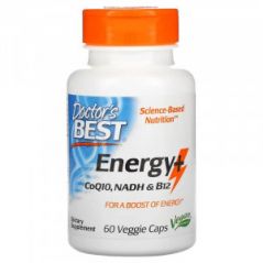 Energy+CoQ10, NADH и B12 Doctor's Best, 60 капсул