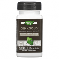 Ginkgold экстракт гинкго Nature's Way 60 мг, 150 таблеток