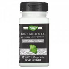 Ginkgold Max Nature's Way 120 мг, 60 таблеток