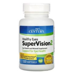Healthy Eyes SuperVision2, добавка для глаз, 120 капсул, 21st Century