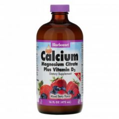 Кальций, магний и витамин D3 Bluebonnet Nutrition ягоды, 472 мл