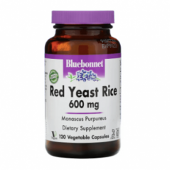 Красный ферментированный рис 600 мг 120 капсул Bluebonnet Nutrition