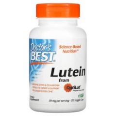Лютеин с OptiLut, Doctor's Best, 20 мг, 120 растительных капсул