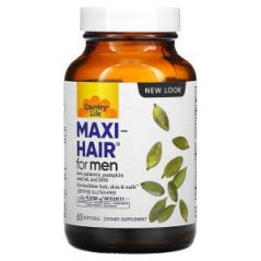 Maxi-Hair для мужчин, Country Life, 60 мягких желатиновых капсул