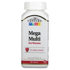 Mega Multi мультивитамины для женщин 90 таблеток, 21st Century