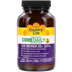 Мультивитамины Core Daily-1 для женщин старше 50 лет, Country Life, 60 таблеток