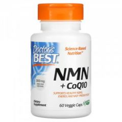 NMN и CoQ10 Doctor's Best 150 мг, 60 капсул