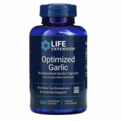 Оптимизированный экстракт чеснока капсулы с чесноком 200 капсул Life Extension