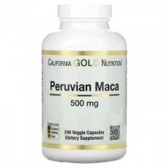 Перуанская мака California Gold Nutrition 500 мг, 240 капсул