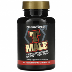 Повышение уровня тестостерона для мужчин, T Male, 60 вегетарианских капсул, NaturesPlus