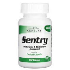 Sentry, мультивитаминная и мультиминеральная добавка для взрослых, 130 таблеток, 21st Century