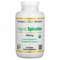 Спирулина 500 мг California Gold Nutrition, 720 таблеток