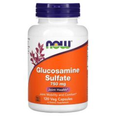 Сульфат глюкозамина, 750 мг, 120 капсул, NOW Foods