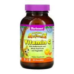Витамин C апельсиновый вкус Bluebonnet Nutrition 250 мг, 90 таблеток