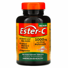Витамин C Ester-C с цитрусовыми биофлавоноидами American Health 1000 мг, 120 капсул