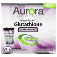 Витамин C с глутатионом Aurora Nutrascience 750 мг, 32 упаковки