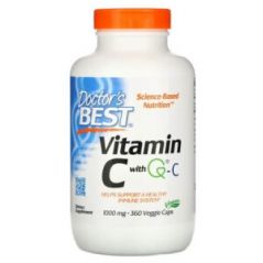 Витамин C с Q-C, Doctor's Best, 1000 мг, 360 растительных капсул