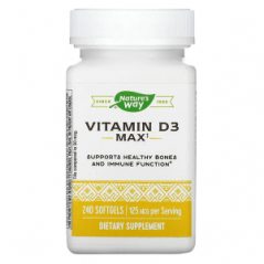 Витамин D3 125 мкг 240 таблеток, Nature's Way