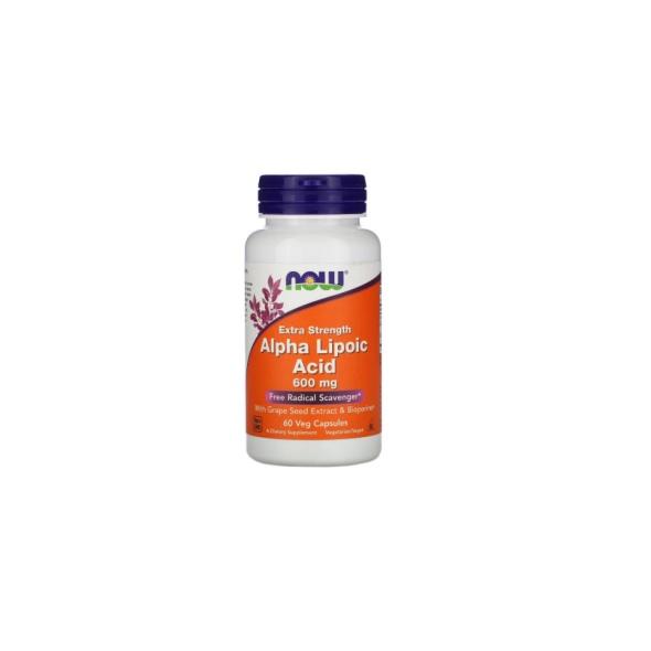 Alpha Lipoic Acid, Extra Strength, NOW Foods, 600 mg, 60 Капсул